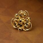 Vintage Gold Swirl Floral Statement Nose Pin