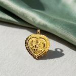 Lakshmi Heart Locket Gold Pendant