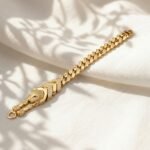 Iced Panther Head Miami Cuban Link Gold Bracelet