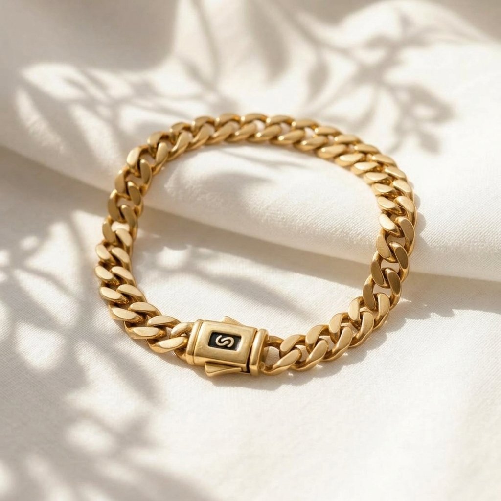 3 (1) Monaco Miami Cuban Link Gold Chain Bracelet - Image 1