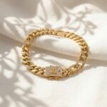 Monaco Iced Miami Cuban Link Gold Bracelet