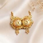 Traditional Gold Diamond-Cut Mangalsutra Wati Pendant - Image 2