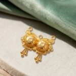 Traditional Gold Diamond-Cut Mangalsutra Wati Pendant