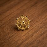 Traditional Gold Open-Work Floral Filigree Nose Pin