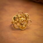 Traditional Gold Swirl Floral Statement Nose Pin