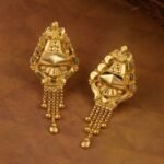 Traditional Gold Filigree Drop Earrings
