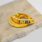 Classic Gold Geometric Hoop Earrings - Image 2