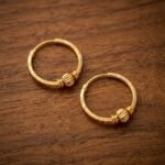 Classic Textured Gold Hoop Earrings