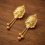Elegant Gold Geometric Drop Earrings