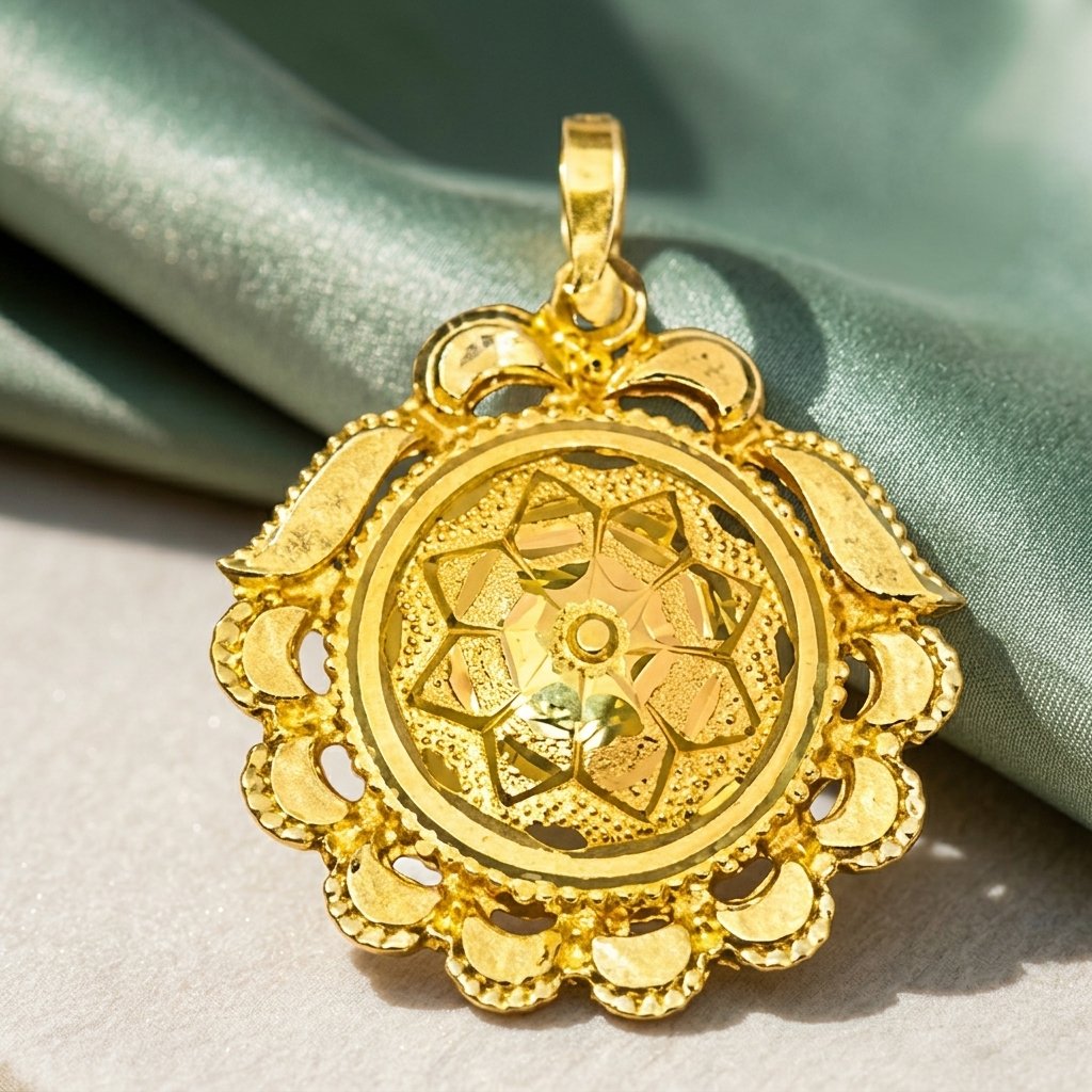 locket (2) Gold Floral Locket - Image 1