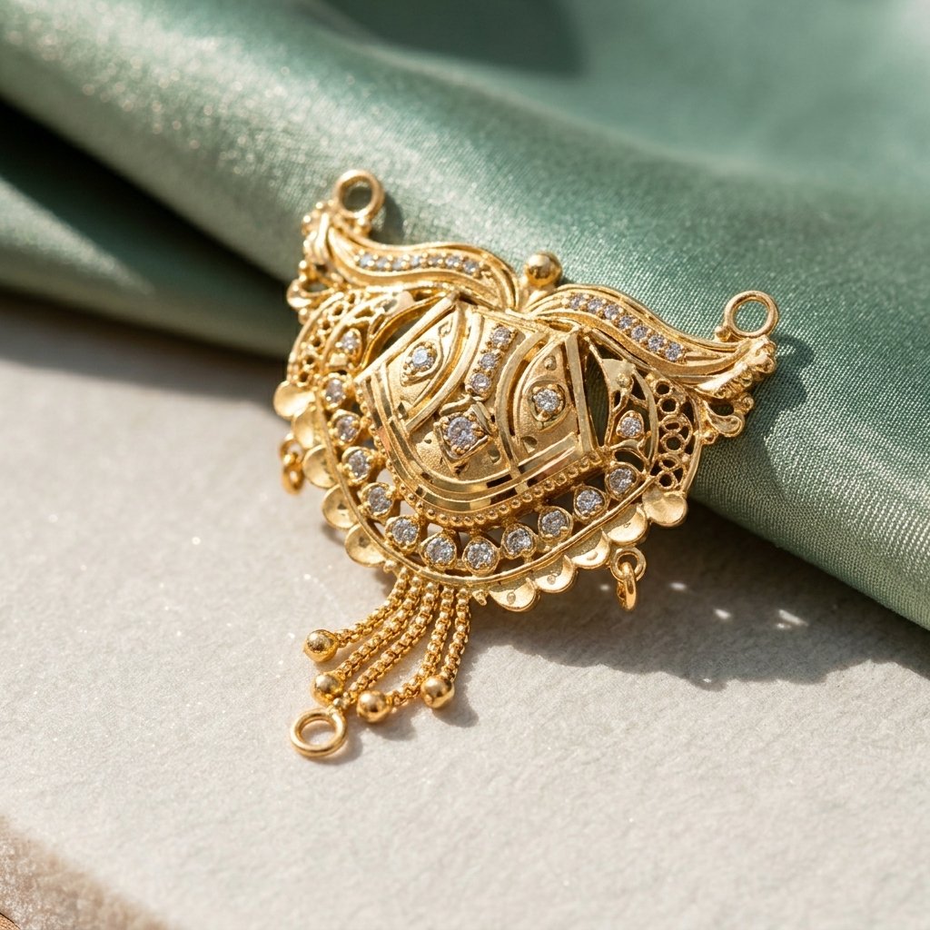 locket (27) Designer Gold Locket - Image 1