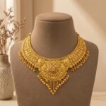Gold Paisley Dangler Choker