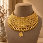 Gold Floral Choker