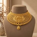 Gold Jali Floral Choker