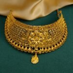 Gold Jali Floral Choker - Image 2