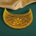 Gold Floral Jali Choker - Image 2